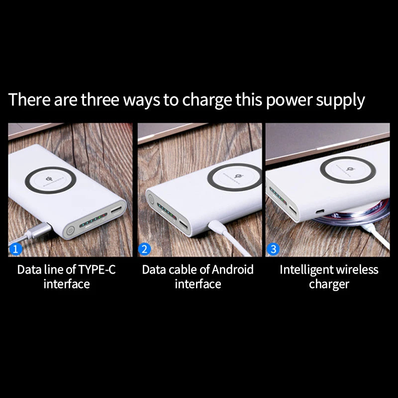 Two-Way Wireless 200000mAh Power Bank
