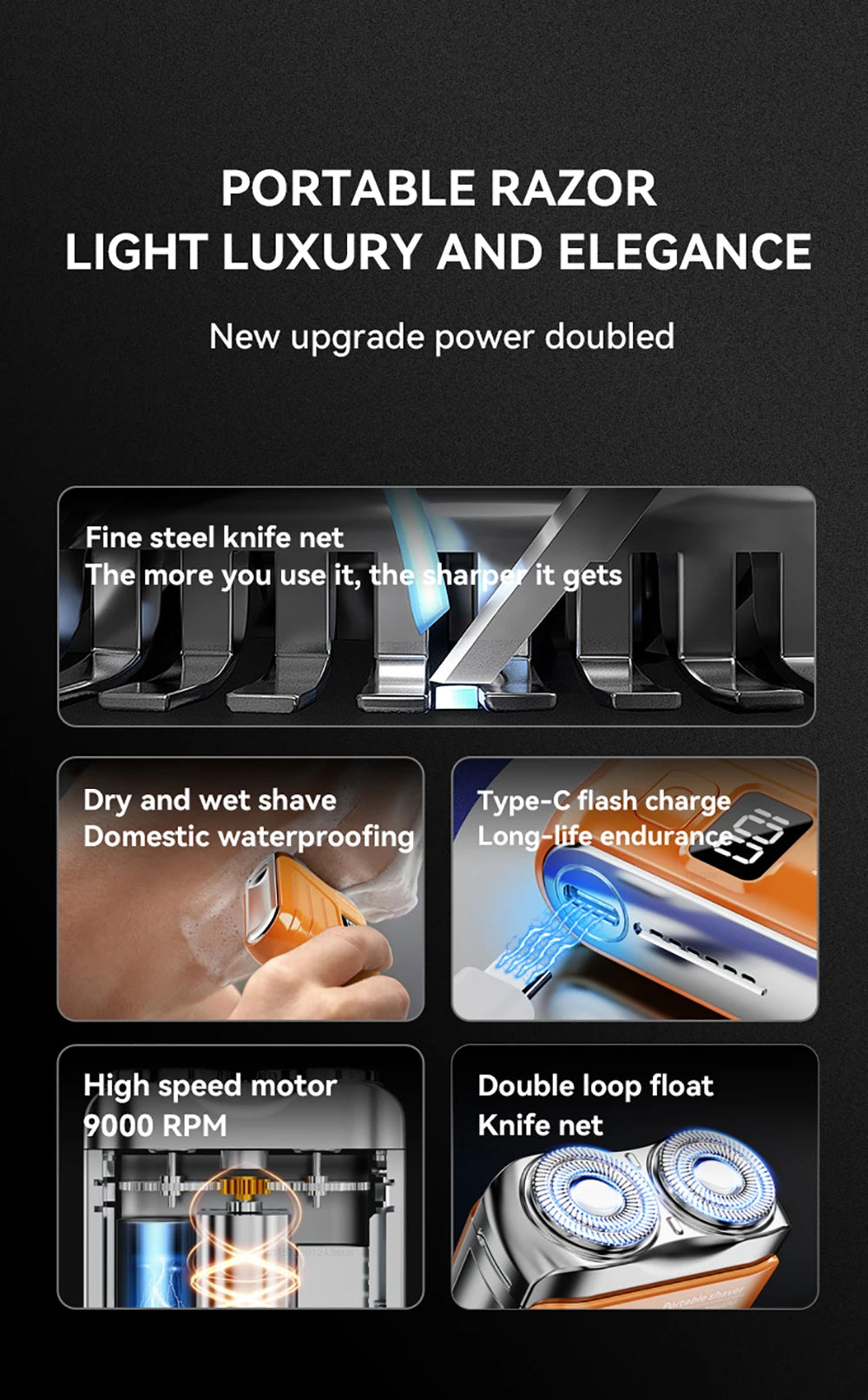Electric Mini Travel Shaver