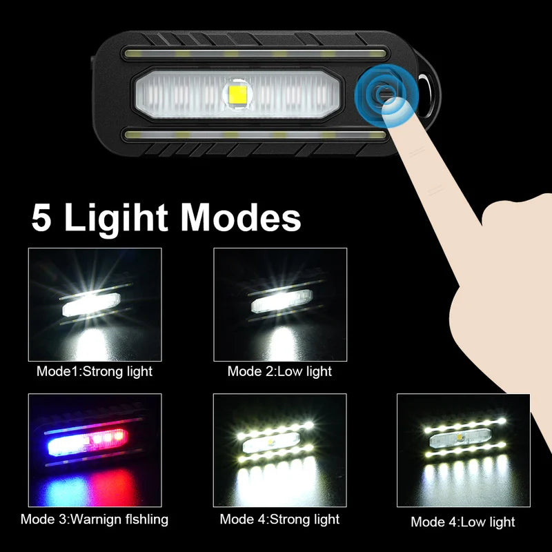 Red Blue Shoulder Police Light with Clip