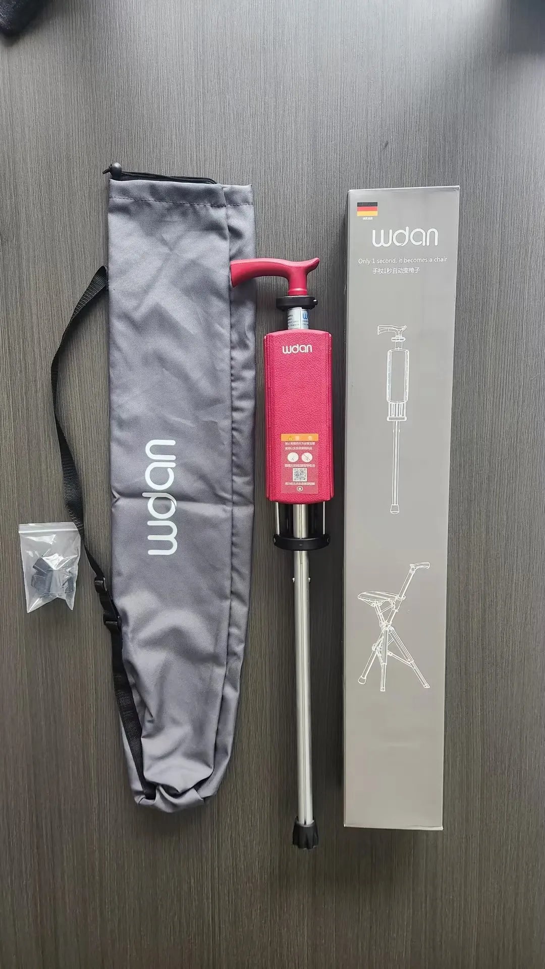 Folding Walking Stick with Seat