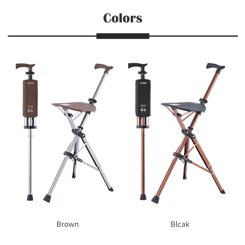 Folding Walking Stick with Seat