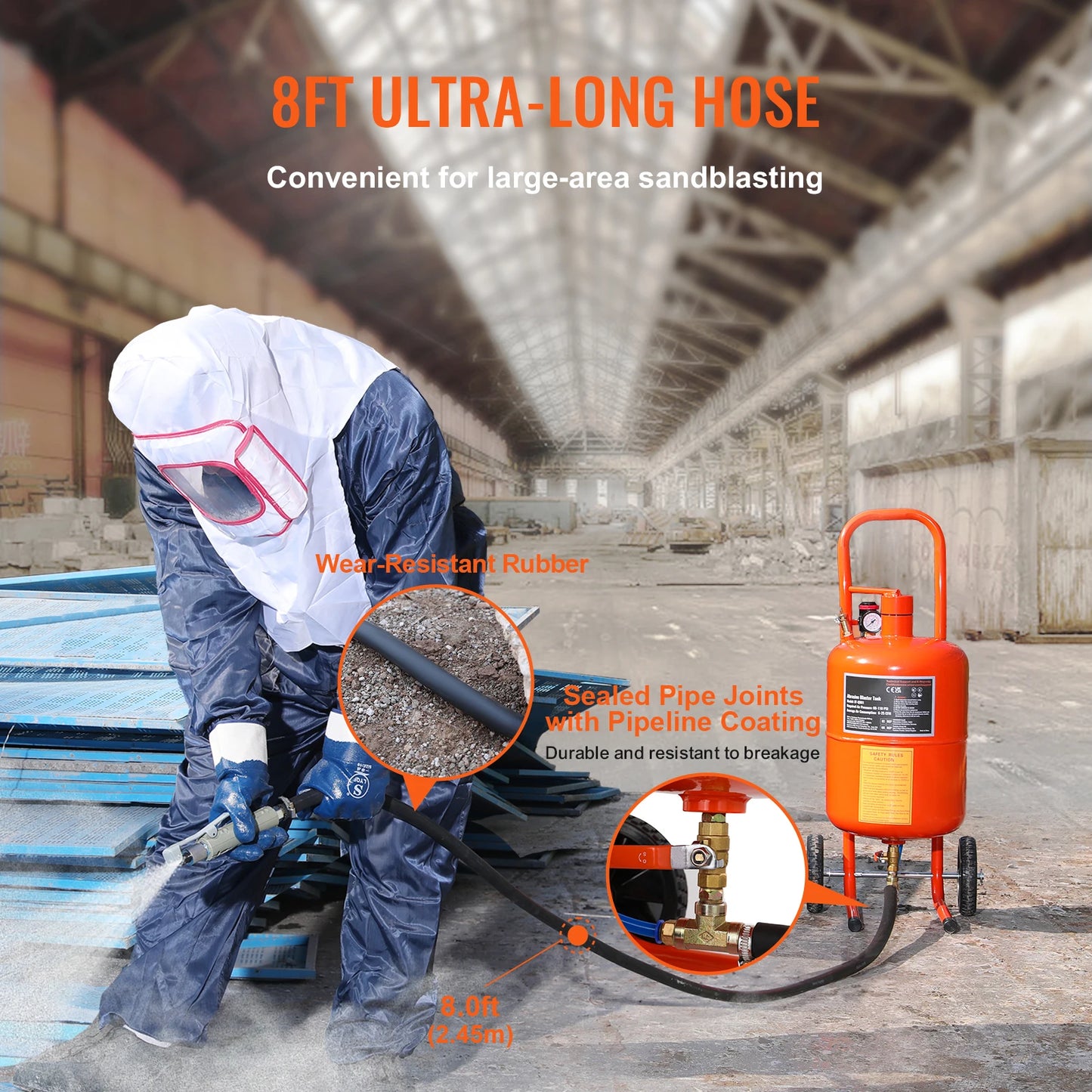 110PSI Portable Sandblaster