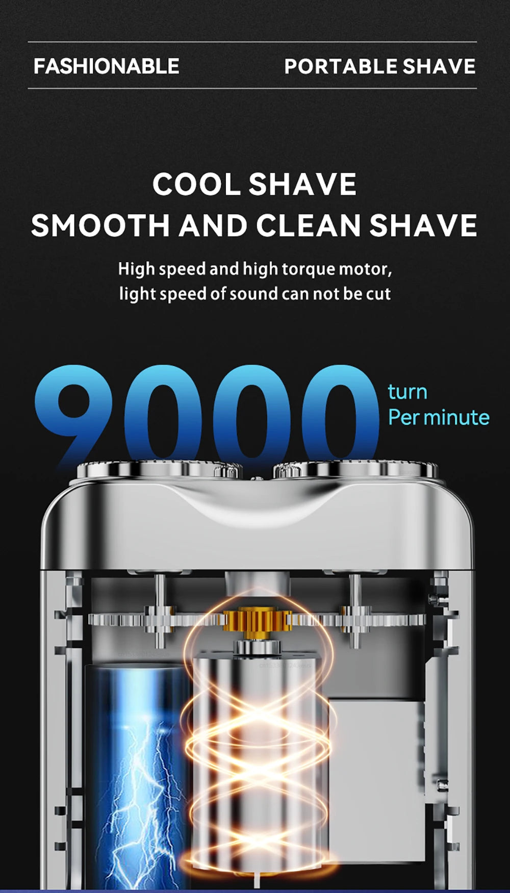Electric Mini Travel Shaver