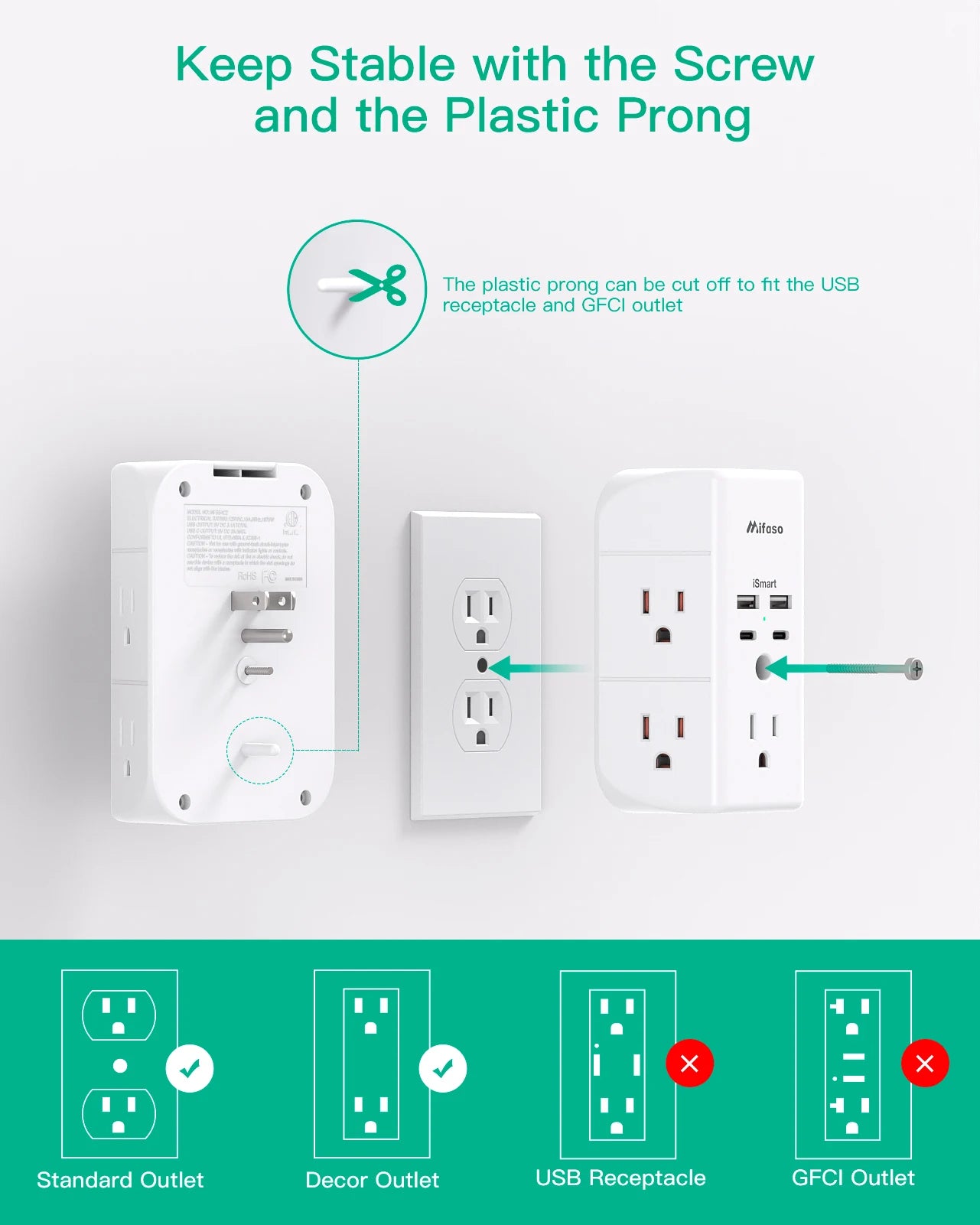 Surge Protector Outlet Extender