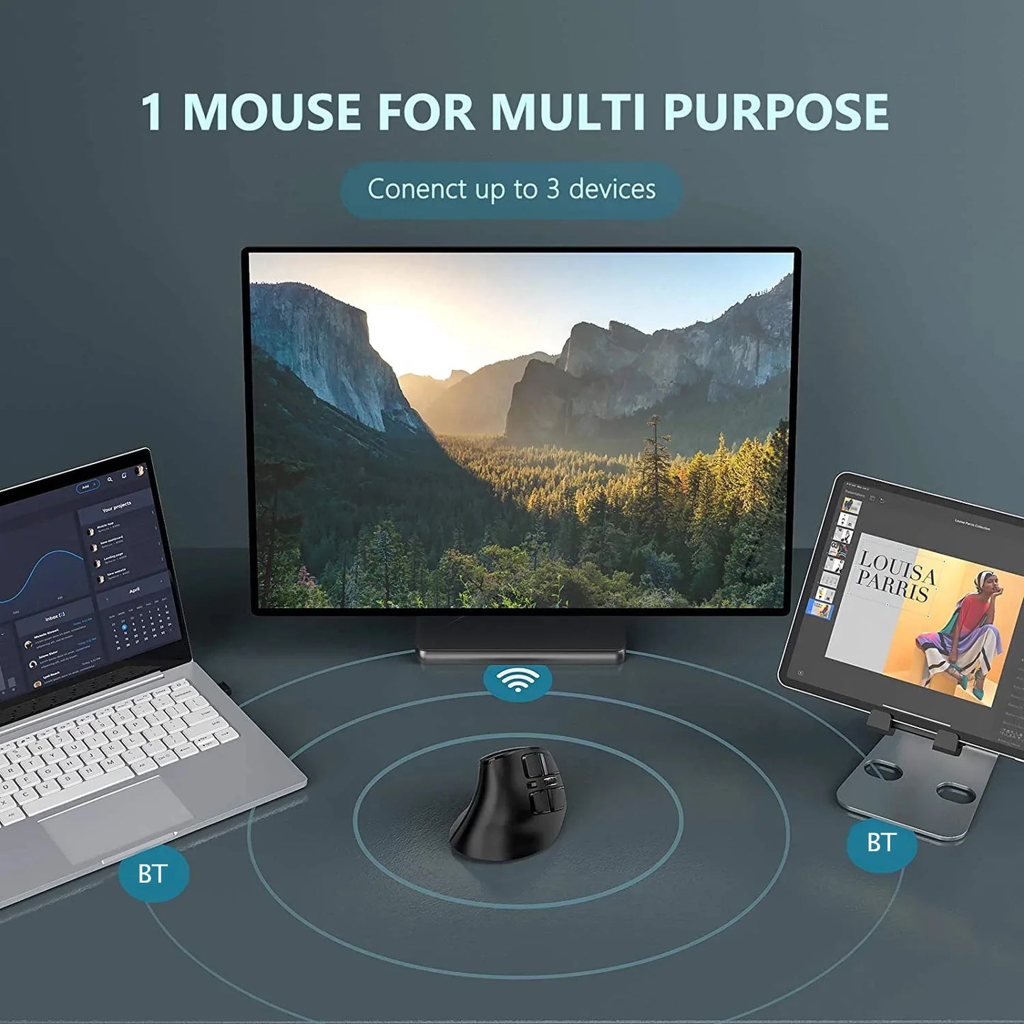 Seenda Vertical Wireless Ergonomic gaming Mouse