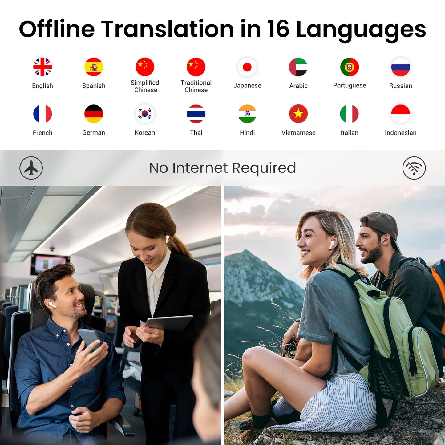 A8 ChatGPT Translation Earbuds