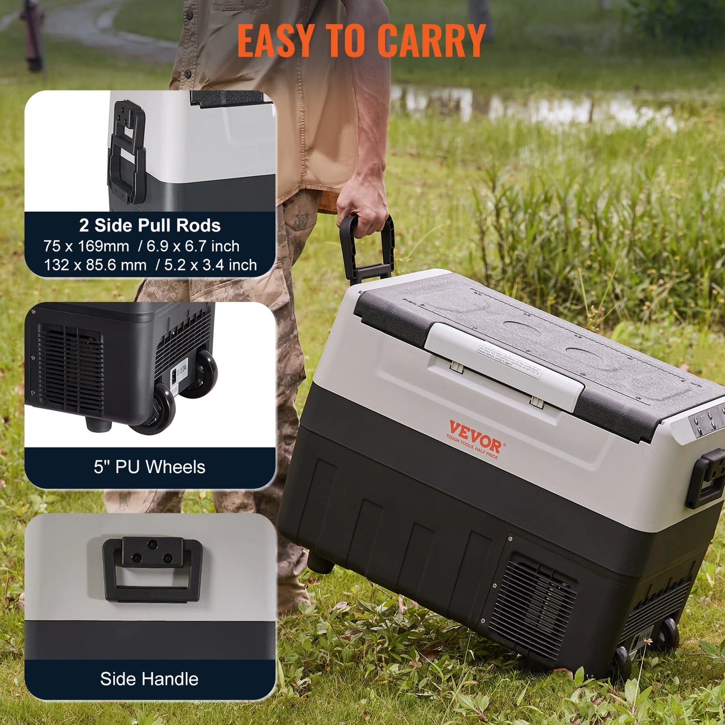 VEVOR 35L/45L/55L Portable Car Refrigerator/Freezer