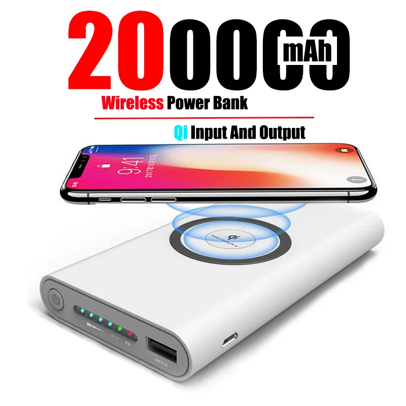 Two-Way Wireless 200000mAh Power Bank