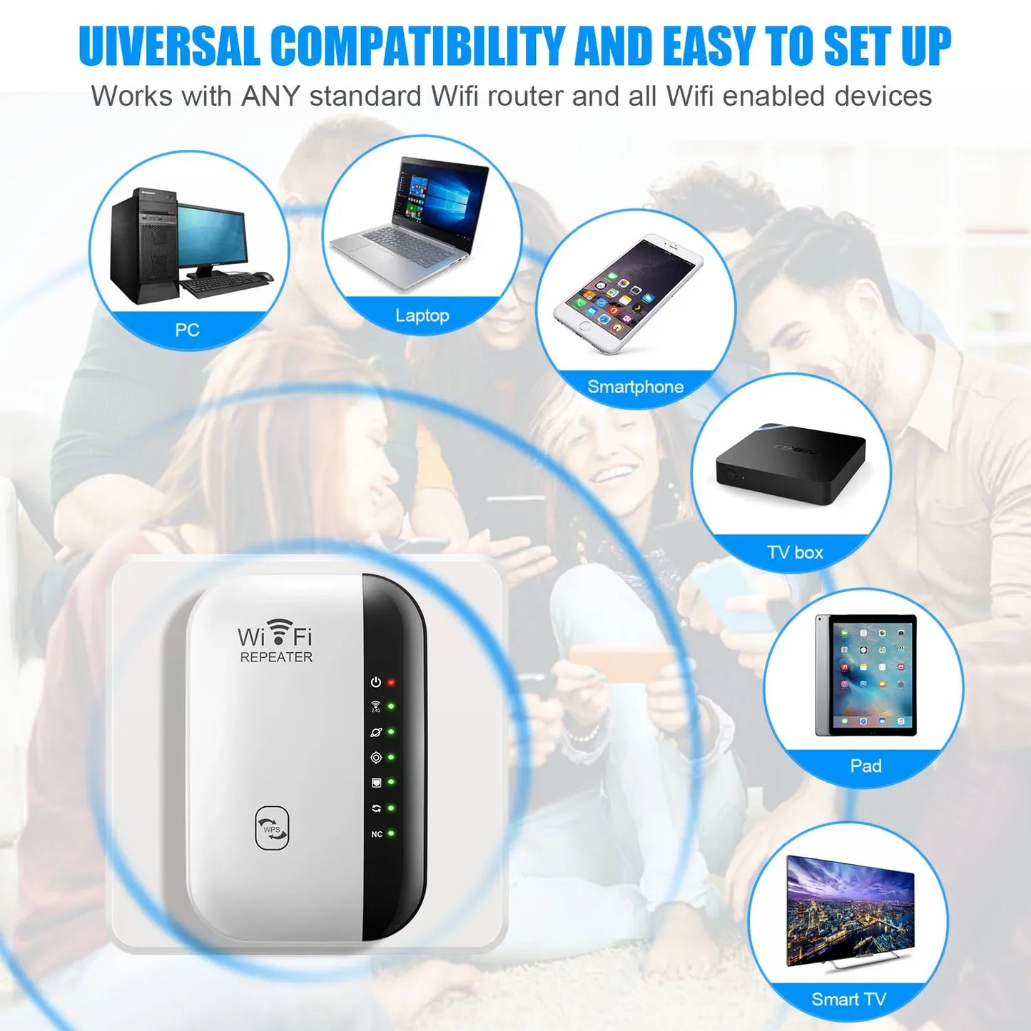 Wireless 300Mbps WiFi Repeater