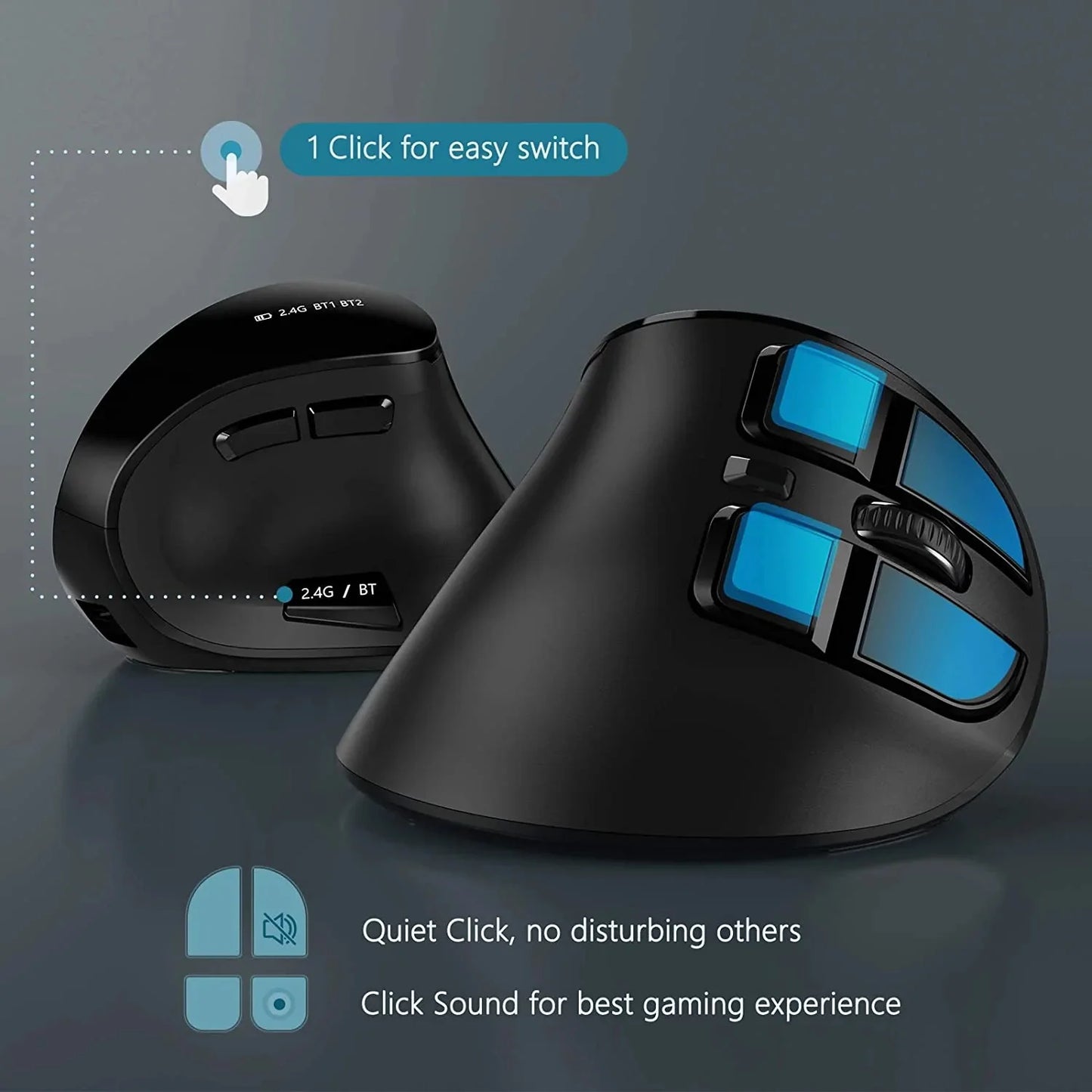 Seenda Vertical Wireless Ergonomic gaming Mouse