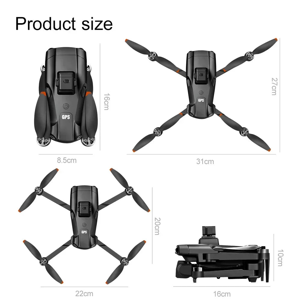 V198 Pro/MAX Professional 4K GPS Drone