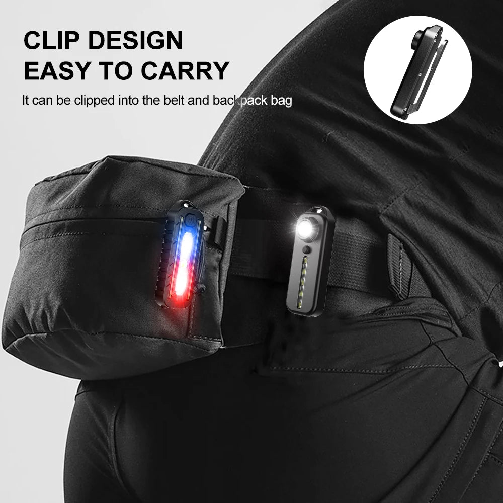 Red Blue Shoulder Police Light with Clip