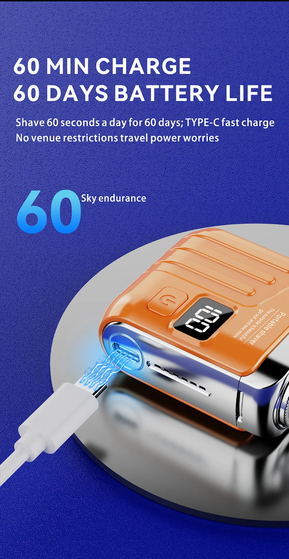 Electric Mini Travel Shaver