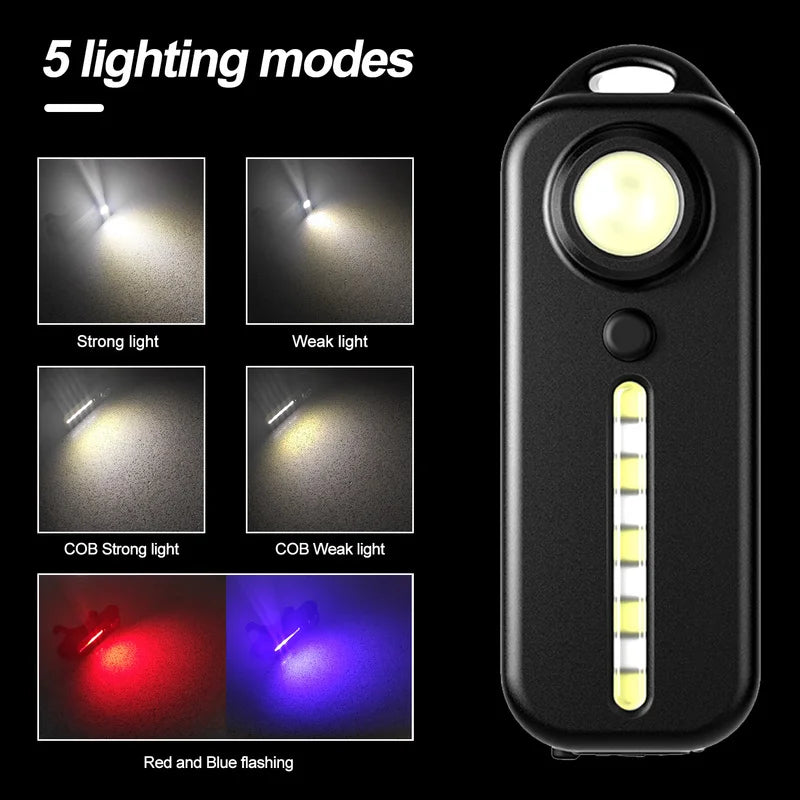 Red Blue Shoulder Police Light with Clip