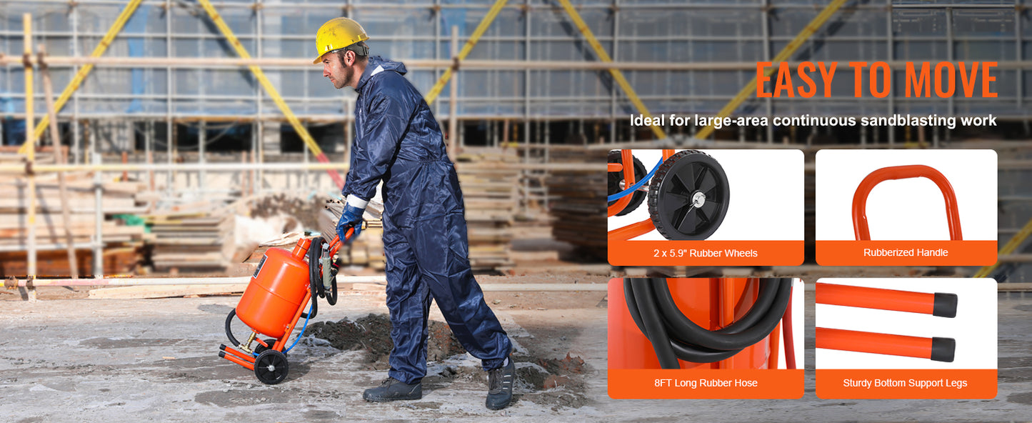 110PSI Portable Sandblaster