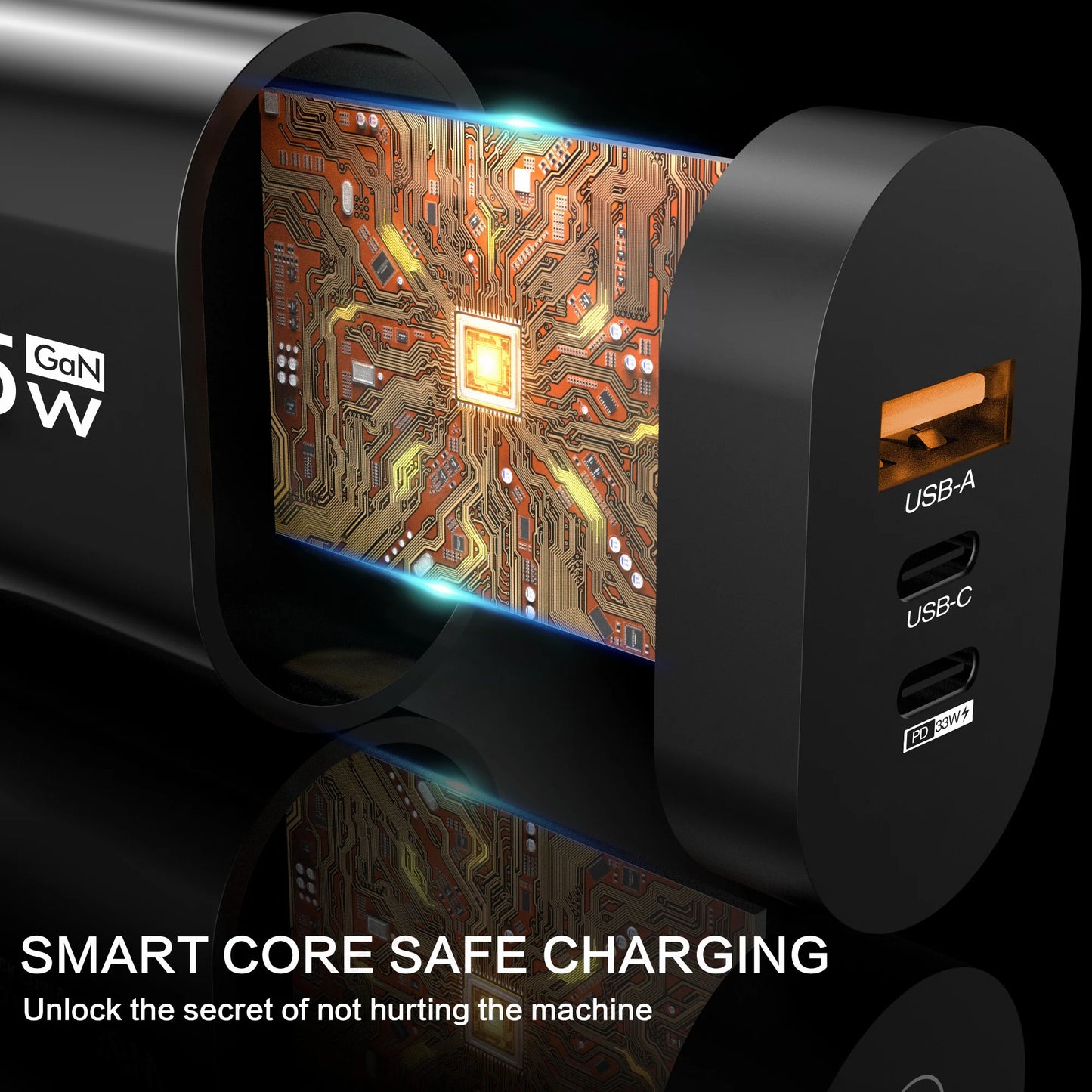 65W USB iPhone and Samgsung Fast ChargerSamgsung USB C Wall Charger