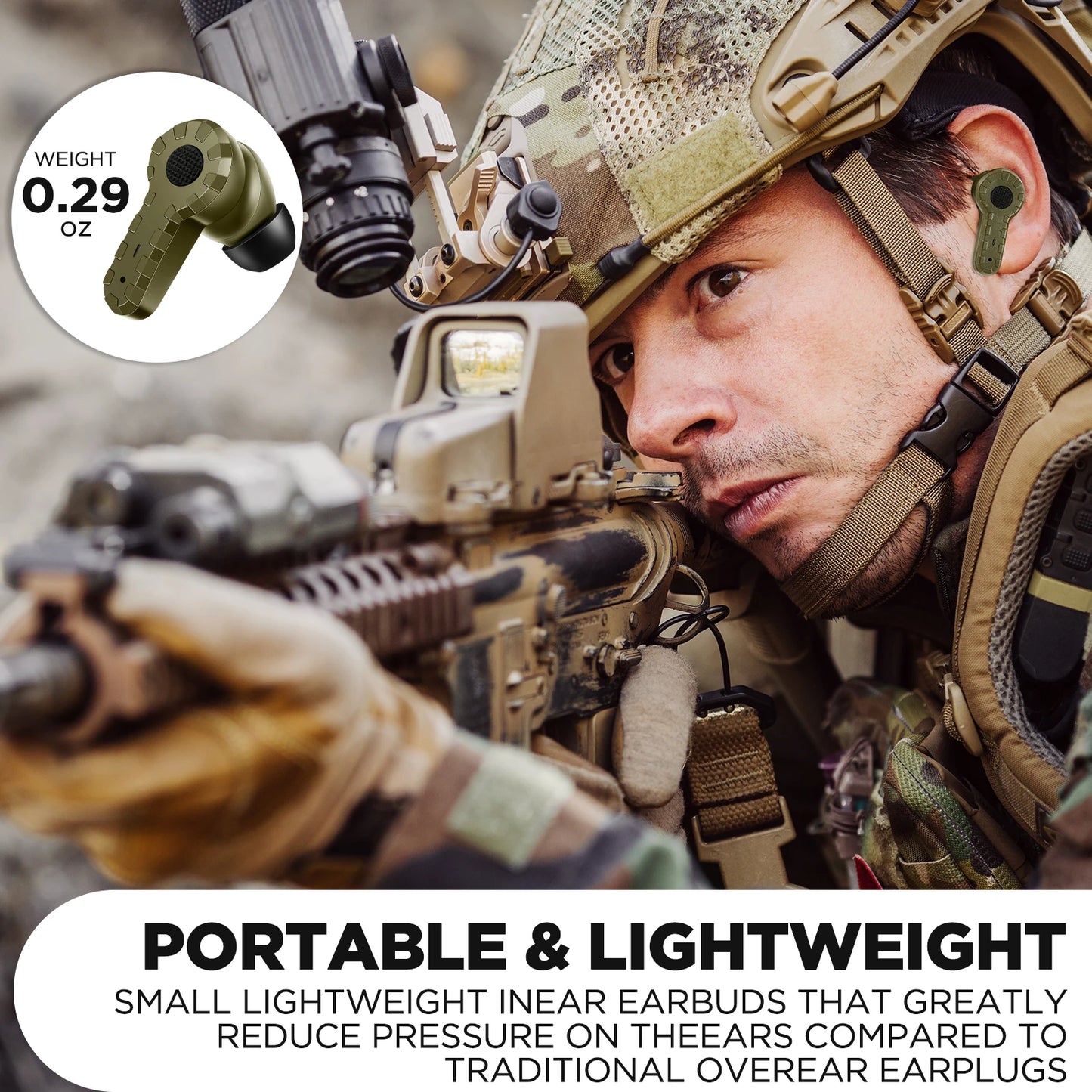 New Military Tactical Electronic Ear Buds