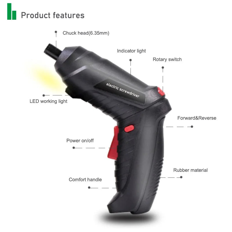 Cordless Mini Electric Screwdriver