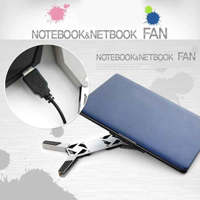 Foldable Laptop Dual Fan Cooler Laptop, Tablet, iPad Stand