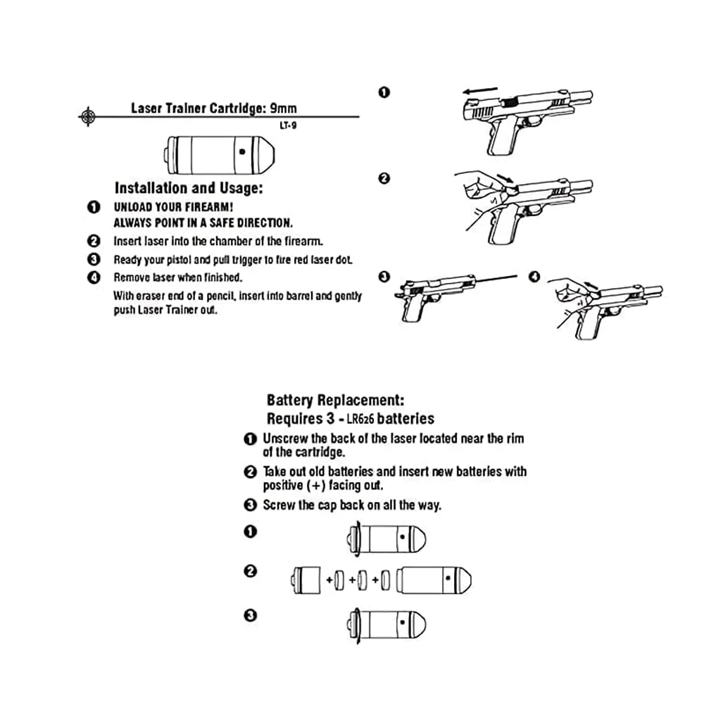 9mm Laser Training Bullet