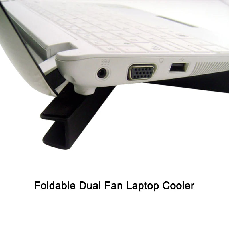 Foldable Laptop Dual Fan Cooler Laptop, Tablet, iPad Stand