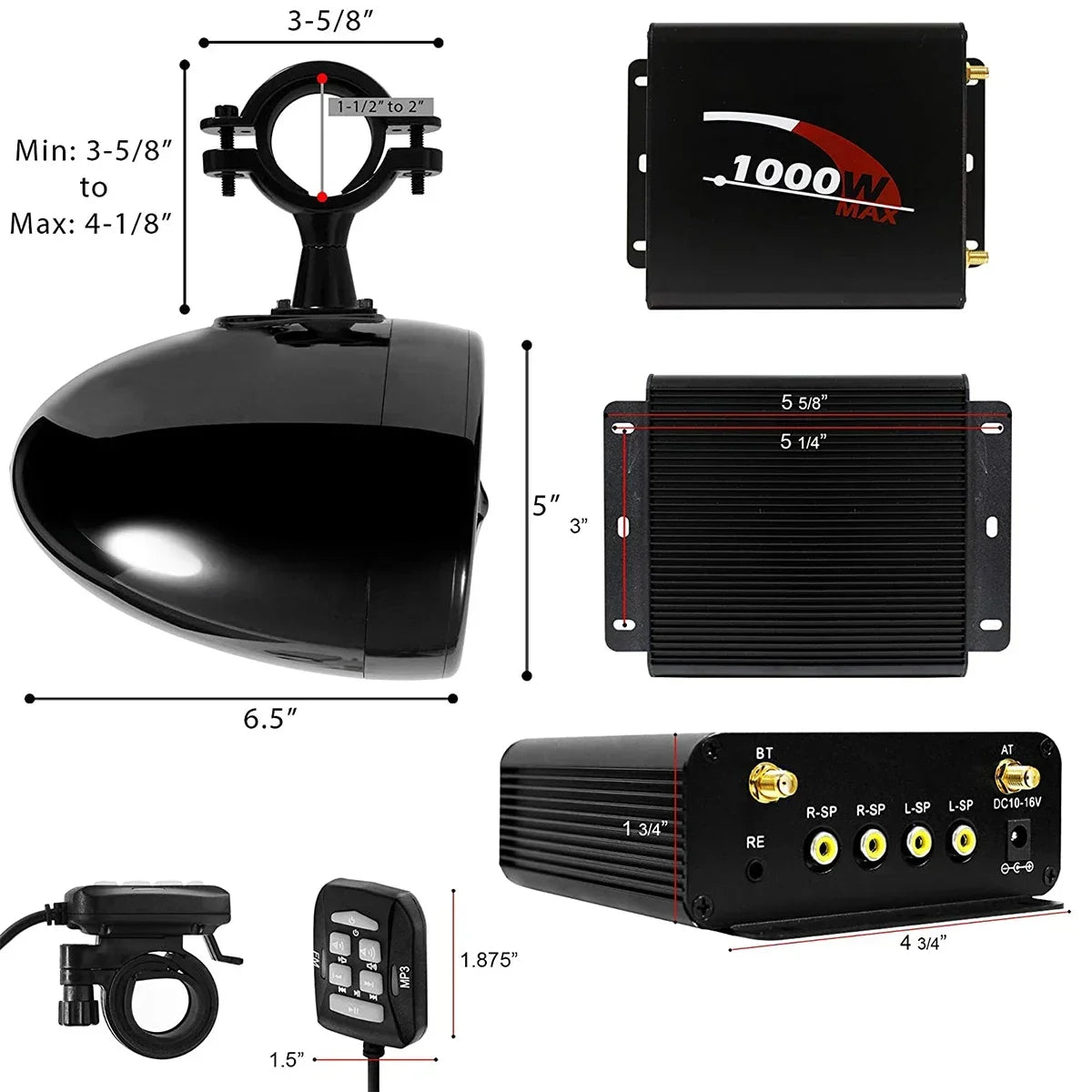 1000W 4CH Multimedia Amplifier