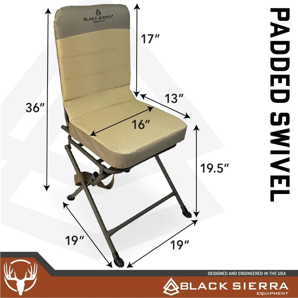 360 Degree Hunting Turning Chair Silent Swivel