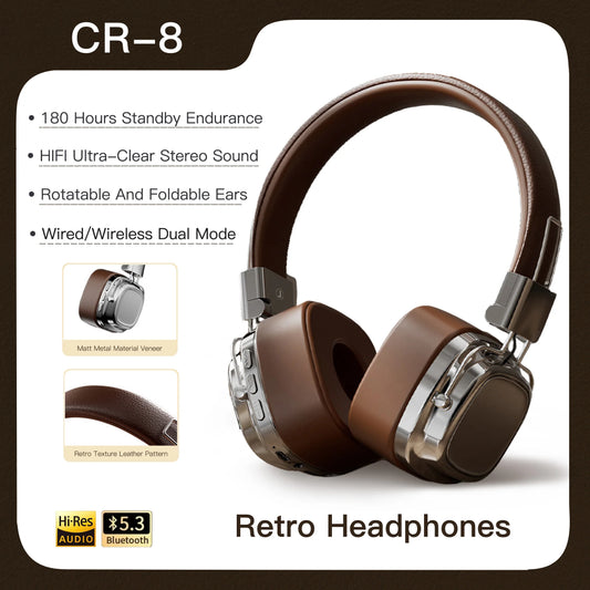 CR-8 Bluetooth Over Ear Headsets