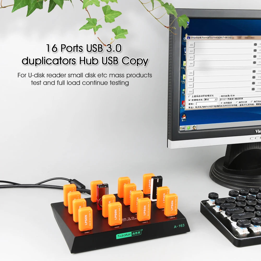 Sipolar A163 Super Speed 16 Port Duplicator