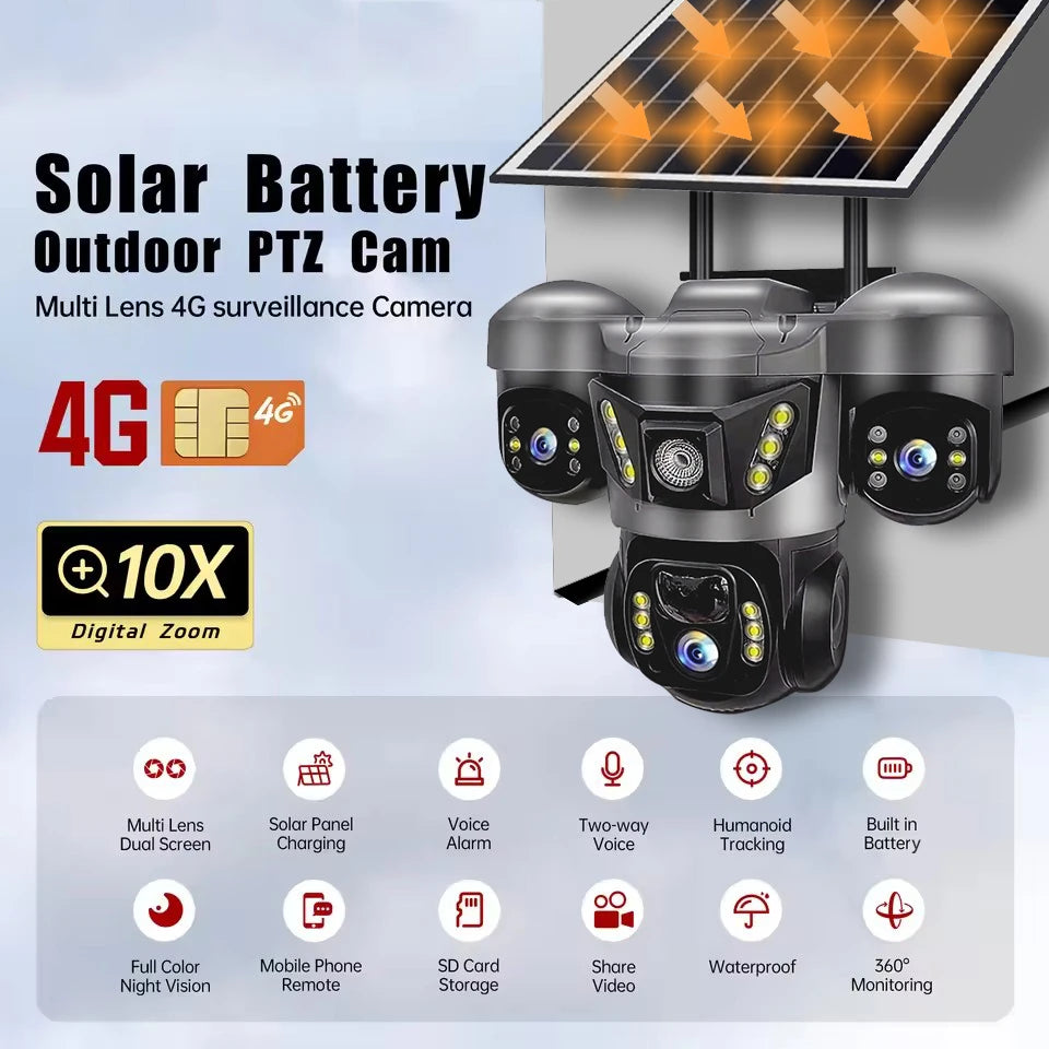 15MP Tri-lens Solar Camera