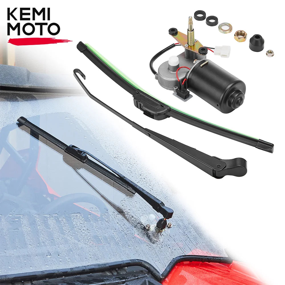 KEMIMOTO Electric Window Windshield Wiper Motor Kit