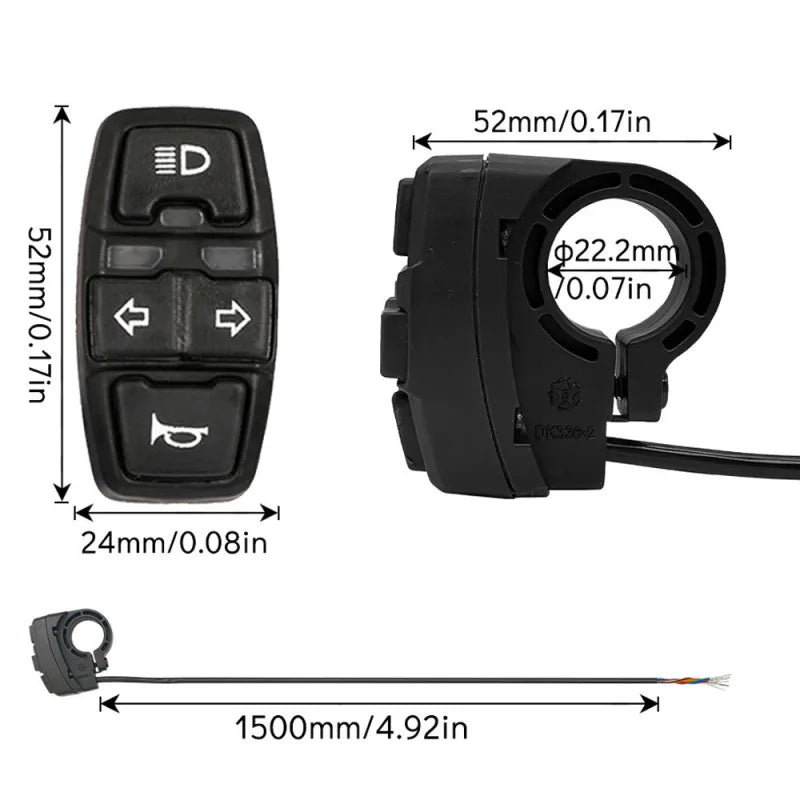 3 in 1 Electric ON/OFF Control Switch for E-Bike