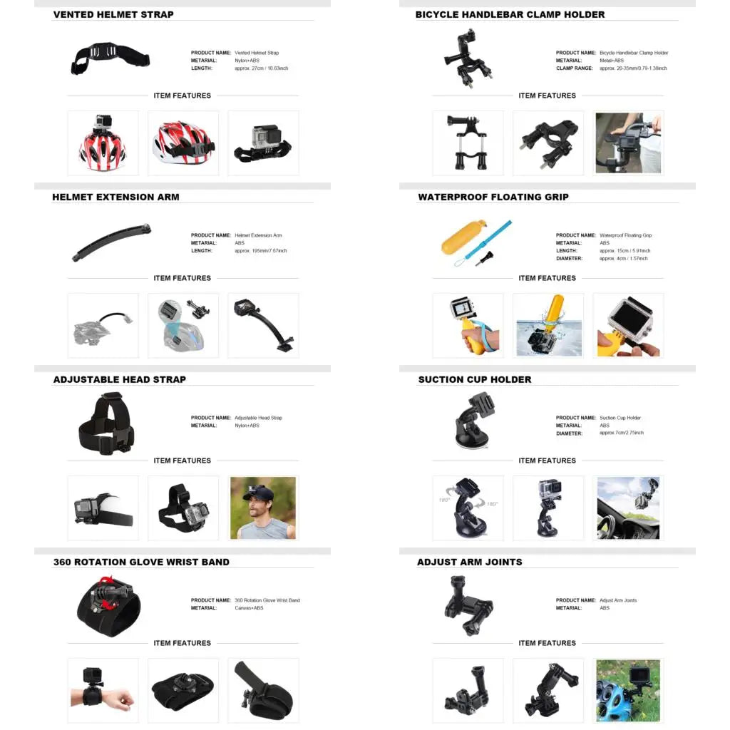 GoPro 50 in 1 Action Camera Accessory Kit