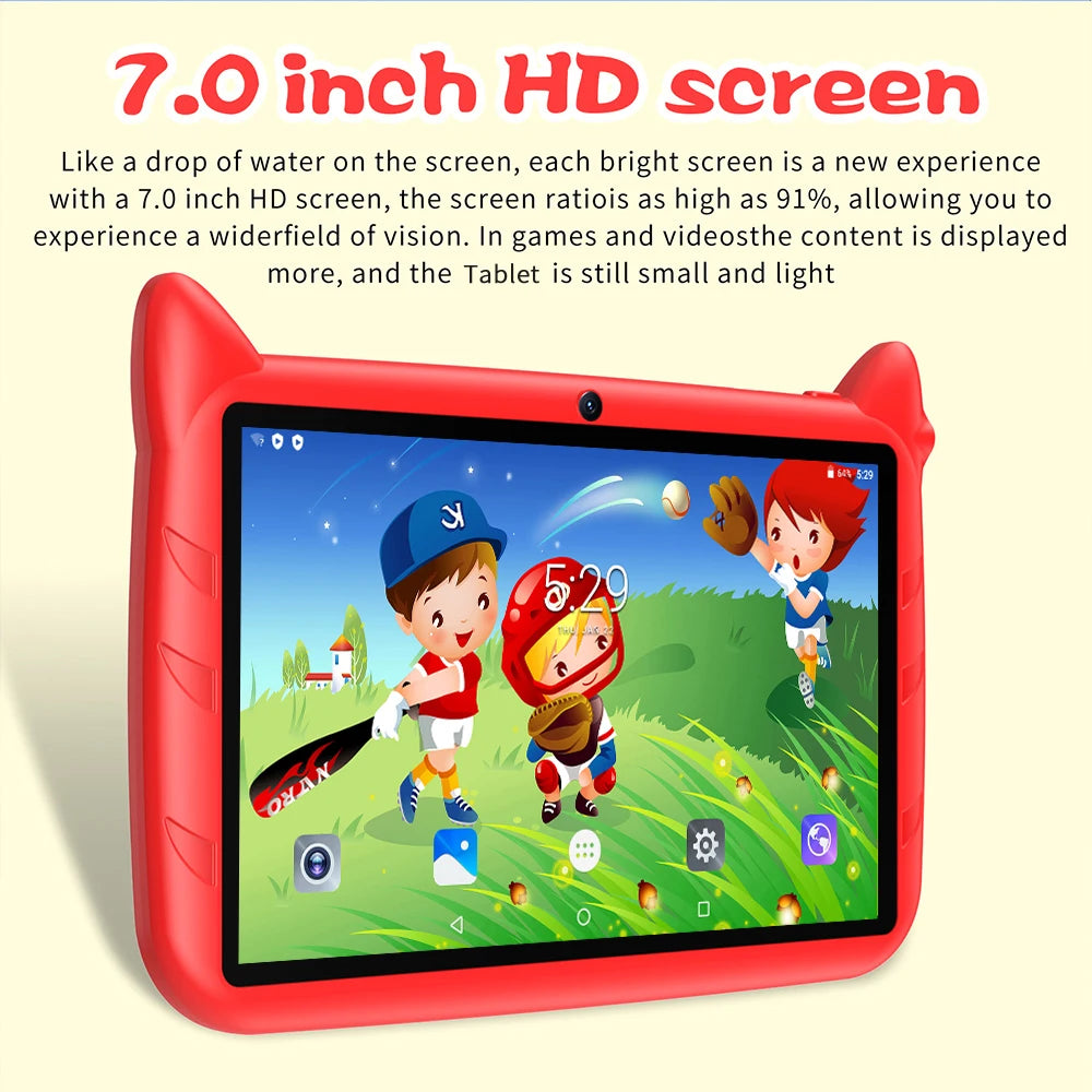 Kid Android 13 Tablet with Dual Camera