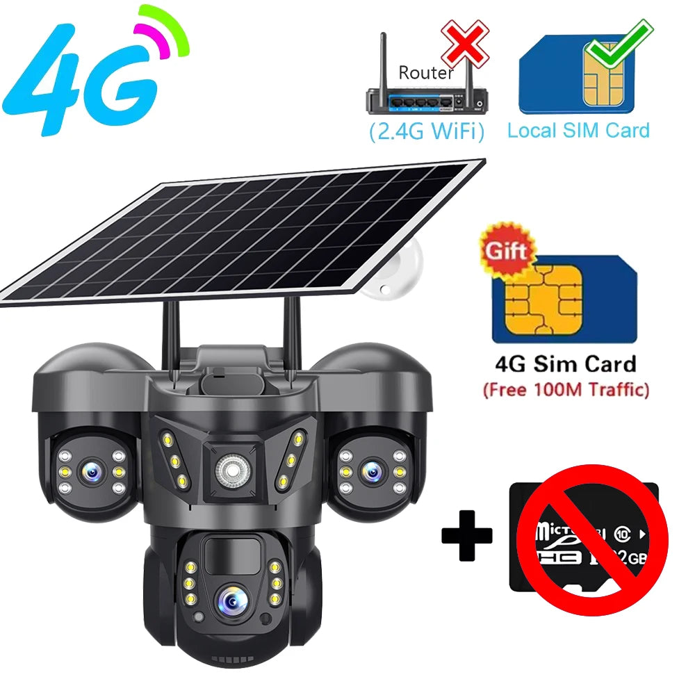 15MP Tri-lens Solar Camera