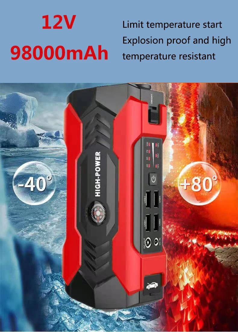 12V98000mAh Car Jump Starter