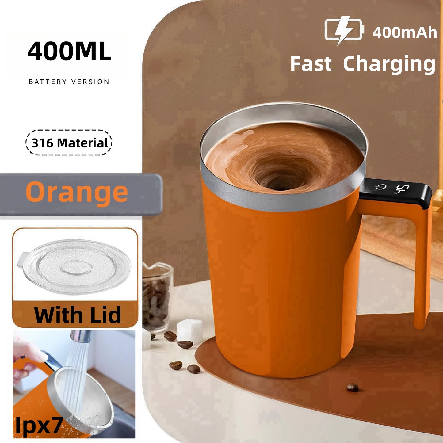 Rechargeable Self-Mixing Cup 