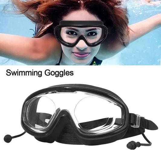 Adult and Youth  Anti-Fog Swim Goggles with Earplugs