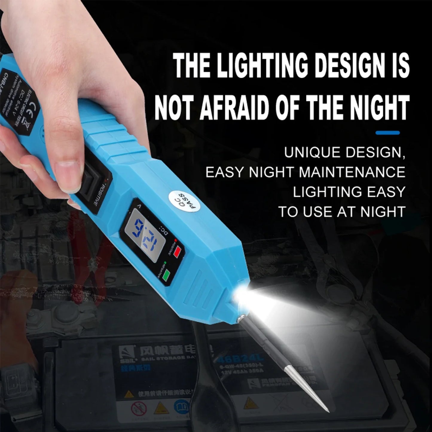 LCD 3.5-36V DC Automotive Electric Circuit Tester