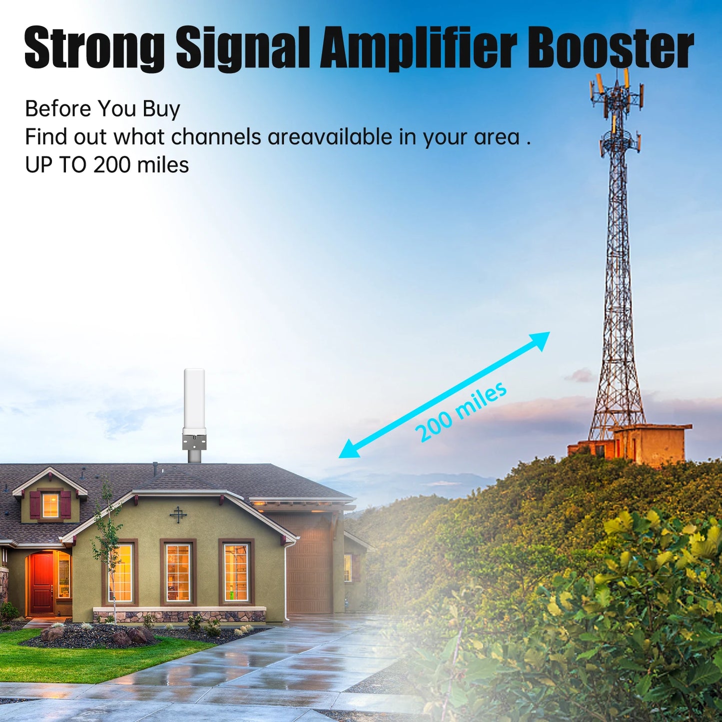 4K Digital Long Range HD TV Antenna