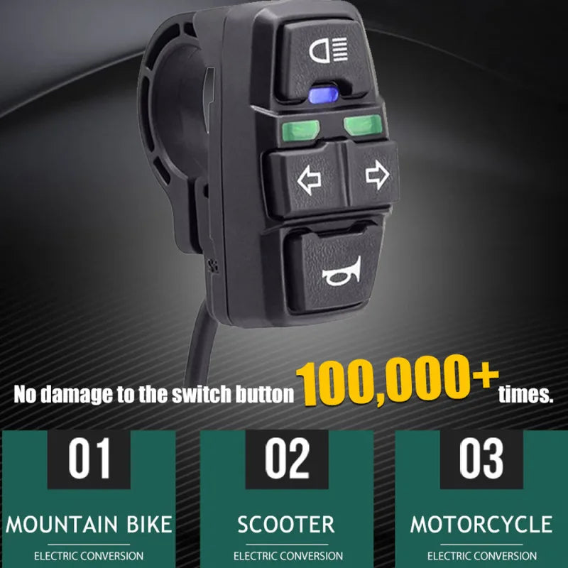 3 in 1 Electric ON/OFF Control Switch for E-Bike