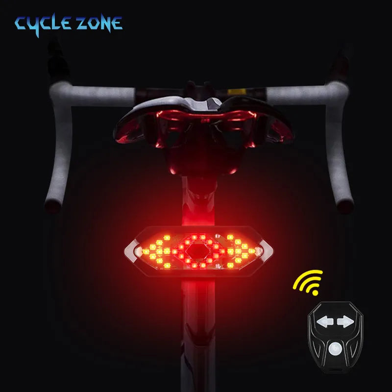 Remote Bicycle Turn Signal Rear Light