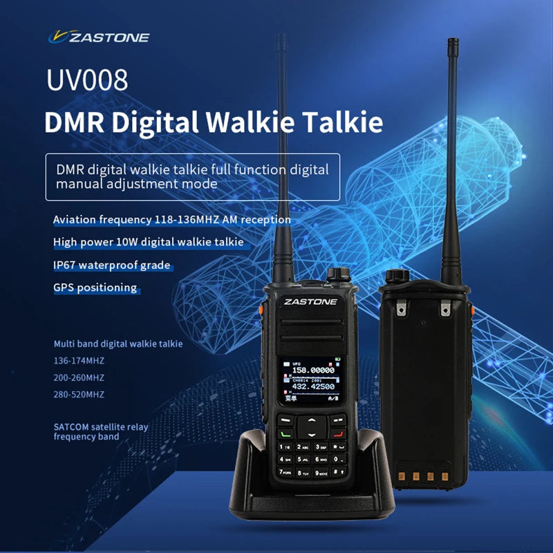 ZASTONE UV008 DMR Walkie Talkie