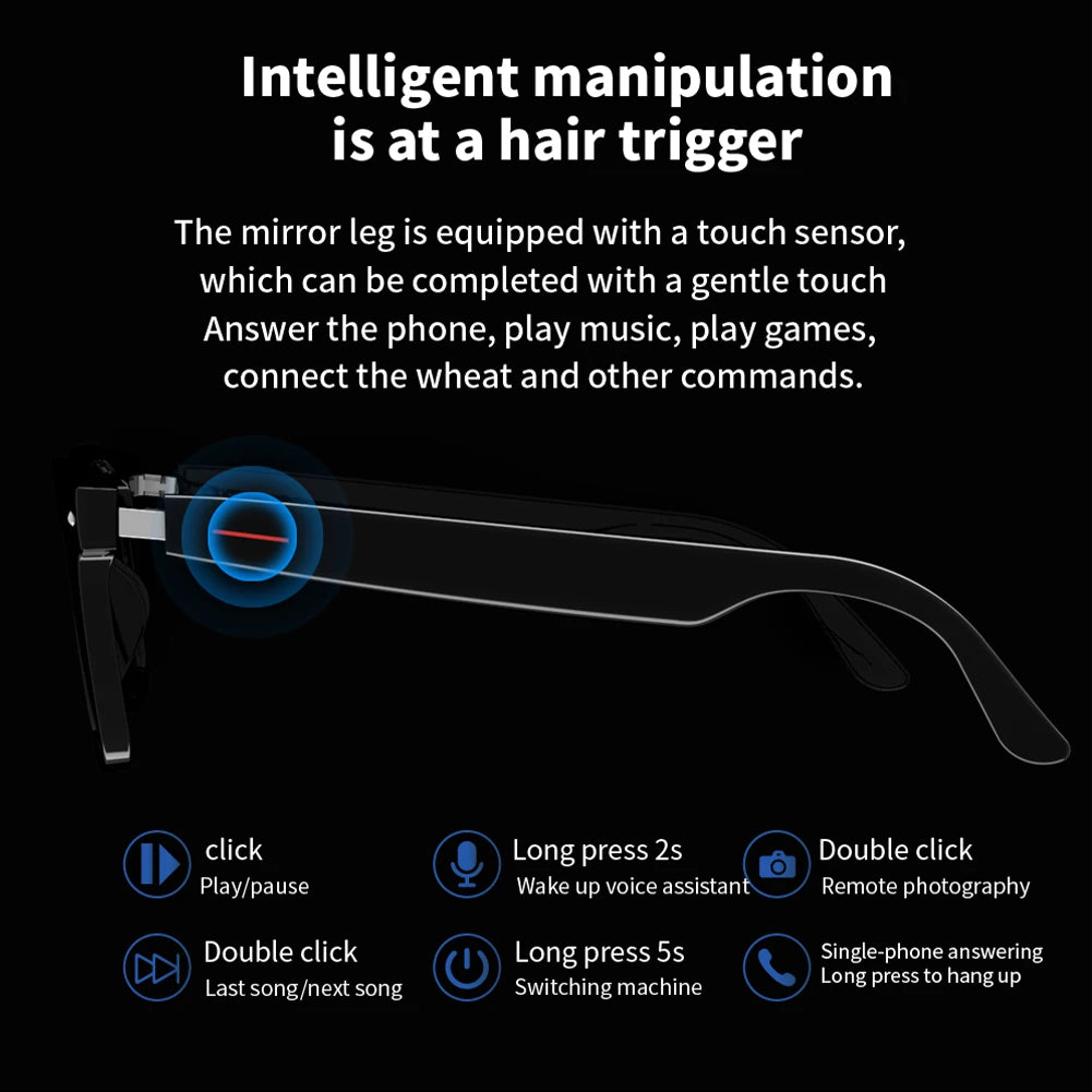 Multifunctional Wireless Smart Glasses