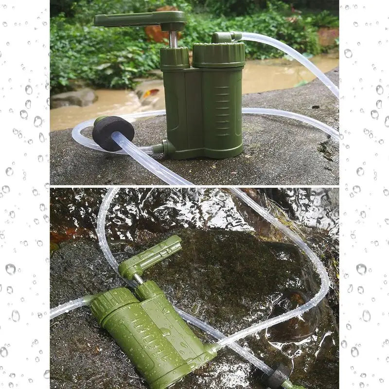 Emergency Survival Water Filter Hand Pump