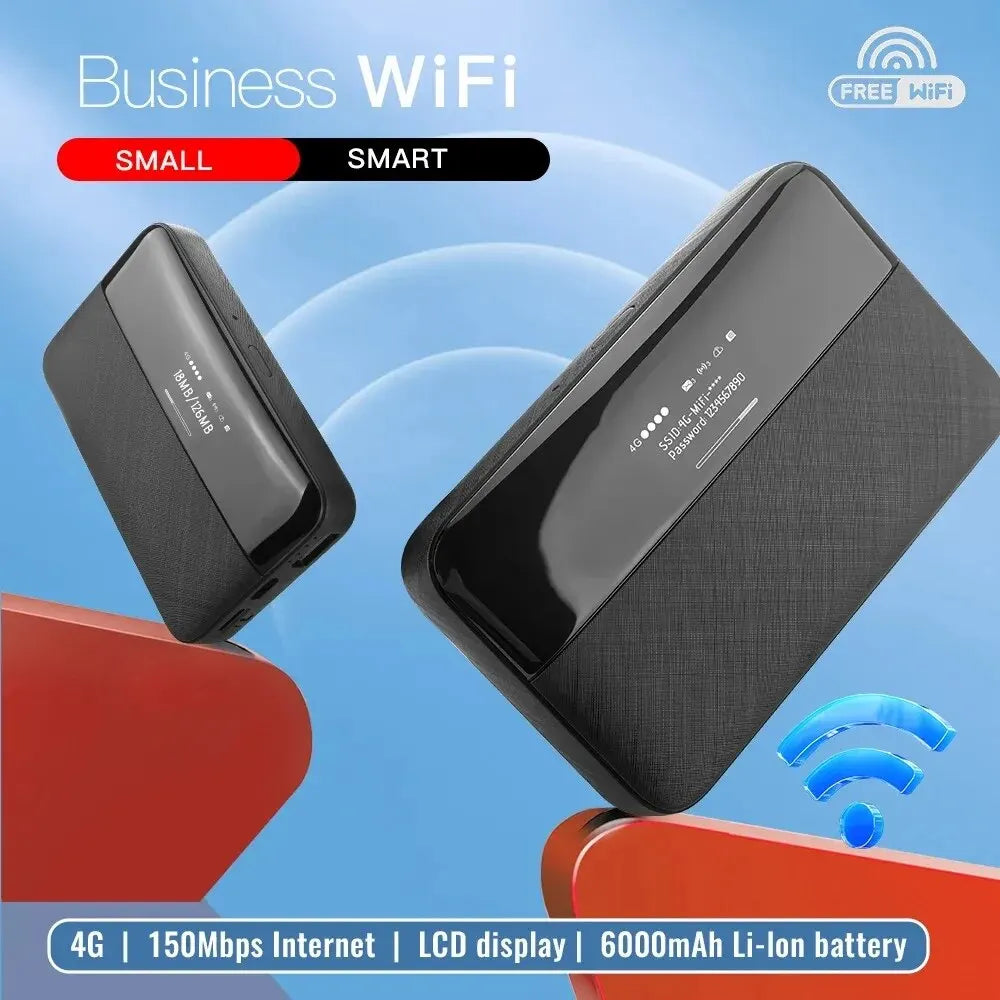 KuWFi 6000mAh 150Mbps Unlock 4G Pocket WIFI  Wireless Modem