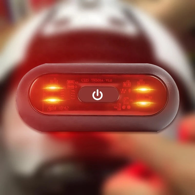 Motorcycle Bicycle Helmet Safety Signal Lamp