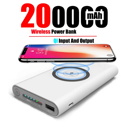 Two-Way Wireless 200000mAh Power Bank