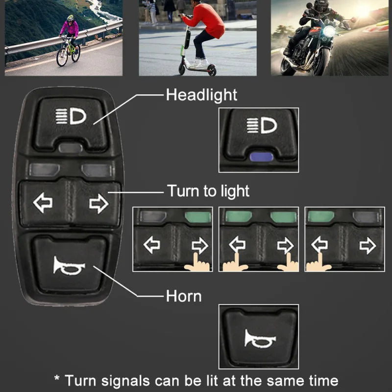 3 in 1 Electric ON/OFF Control Switch for E-Bike