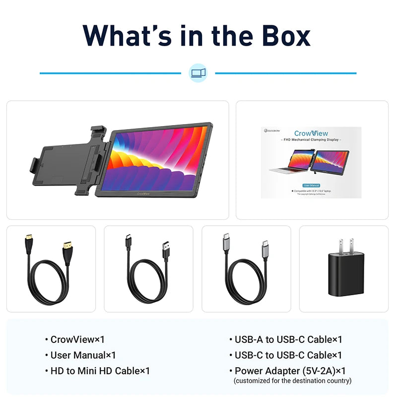 CrowView 14 Inch Portable Monitor